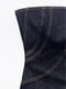 Темно-синя джинсова сукня з контрастними швами | 6801155 | фото 6
