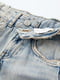 Блакитні джинси з ефектом заношеності | 6801202 | фото 3