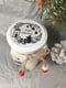 Новорічна подарункова handmade свічка "Сані" біла (38-40 годин горіння) | 6796893 | фото 5