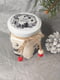 Новорічна подарункова handmade свічка "Сані" біла (38-40 годин горіння) | 6796893 | фото 7