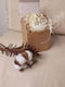 Новорічна подарункова handmade свічка “Совушка” біло-золота (8-9 годин горіння) | 6796899 | фото 2