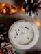 Новорічна еко-свічка ручної роботи "Совушка" (8-9 годин горіння. Колекція "Святкові") | 6796920 | фото 2