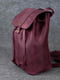 Кожаный бордовый рюкзак “Прага” | 6797037 | фото 5