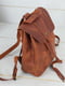 Шкіряний коричневий рюкзак "Прага" | 6797039 | фото 2