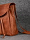 Кожаный коричневый рюкзак на затяжках | 6797044 | фото 2