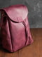 Кожаный бордовый рюкзак “Токио” | 6797047 | фото 5