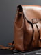 Шкіряний бордовий рюкзак "Токіо" | 6797047 | фото 6