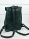 Кожаный зеленый рюкзак “Киев” | 6797051 | фото 4