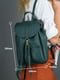 Кожаный зеленый рюкзак “Киев” | 6797051 | фото 6