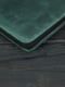 Шкіряний чохол для MacBook зеленого кольору | 6797076 | фото 4