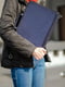 Шкіряний чохол для MacBook синього кольору | 6797078 | фото 2