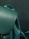 Кожаный зеленый рюкзак на затяжках | 6797083 | фото 3