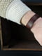 Шкіряний браслет на руку вишневого кольору | 6797085 | фото 3