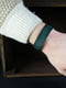 Шкіряний зелений браслет на руку | 6797191 | фото 4