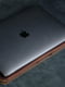 Кожаный чехол вишневого цвета для MacBook | 6797239 | фото 4
