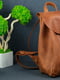 Рюкзак з натуральної шкіри "Токіо" кон’ячного кольору | 6797248 | фото 2