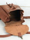 Рюкзак з натуральної шкіри "Київ" коричневий | 6797263 | фото 5