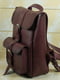 Шкіряний рюкзак "Джун" кольору бордо | 6797323 | фото 4