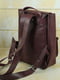 Шкіряний рюкзак "Джун" кольору бордо | 6797323 | фото 5