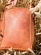 Рюкзак з натуральної шкіри "Анталья" кон’ячного кольору | 6797379 | фото 2