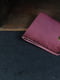 Шкіряний гаманець-портмоне кольору бордо | 6797391 | фото 2