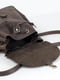 Рюкзак з натуральної шкіри "Київ" шоколадного кольору | 6797427 | фото 4
