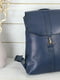 Рюкзак з натуральної шкіри "Монако" синій | 6797450 | фото 2