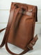 Рюкзак з натуральної шкіри "Монако" коричневий | 6797452 | фото 4