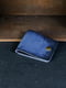 Синій шкіряний гаманець- портмоне  | 6797458 | фото 2