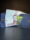 Синій шкіряний гаманець-портмоне | 6797458 | фото 3