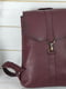 Рюкзак з натуральної шкіри "Монако" кольору бордо | 6797464 | фото 2