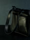 Чорна сумка шопер із натуральної шкіри з двома кишенями | 6797465 | фото 3