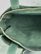 Зелена сумка шопер із натуральної шкіри з двома кишенями | 6797466 | фото 6