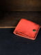 Шкіряний гаманець-портмоне червоного кольору | 6797469 | фото 2