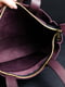 Бордовая сумка шопер из натуральной кожи с двумя карманами | 6797470 | фото 5