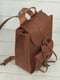 Рюкзак з натуральної шкіри "Флоренція" кон’ячного кольору | 6797495 | фото 3
