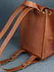 Рюкзак з натуральної шкіри "Флоренція" коричневий | 6797498 | фото 4