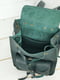Рюкзак з натуральної шкіри "Флоренція" зелений | 6797500 | фото 6