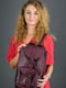 Рюкзак з натуральної шкіри "Флоренція" кольору бордо | 6797503