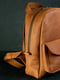 Рюкзак з натуральної шкіри "Стамбул" кон’ячного кольору | 6797560 | фото 2