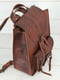 Рюкзак з натуральної шкіри "Флоренція" вишневого кольору | 6797611 | фото 2