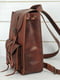 Рюкзак з натуральної шкіри "Флоренція" вишневого кольору | 6797611 | фото 3