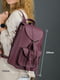Рюкзак з натуральної шкіри "Флоренція" вишневого кольору | 6797611 | фото 6