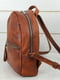 Рюкзак з натуральної шкіри "Лімбо" вишневого кольору | 6797618 | фото 3