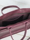 Сумка-портфель из натуральной кожи цвета бордо | 6797631 | фото 6