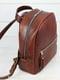 Рюкзак з натуральної шкіри "Лімбо" вишневого кольору | 6797637 | фото 2