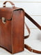 Рюкзак з натуральної шкіри "Палермо" вишневого кольору | 6797640 | фото 3