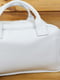 Белая дорожная сумка из натуральной кожи | 6797669 | фото 4