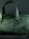 Зеленая дорожная сумка из натуральной кожи | 6797680 | фото 2