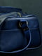 Синяя дорожная сумка из натуральной кожи | 6797696 | фото 3